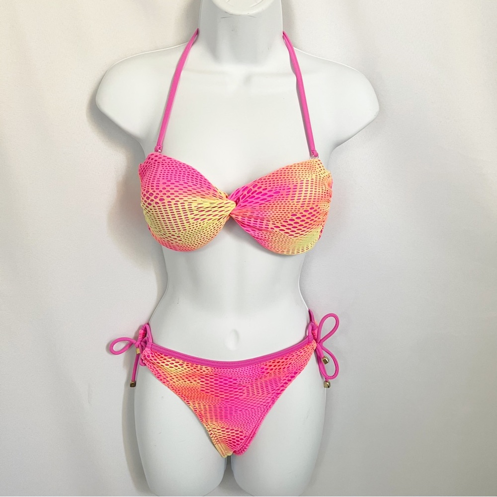 💋3/$20💋Gossip Girl Neon Crochet Bikini